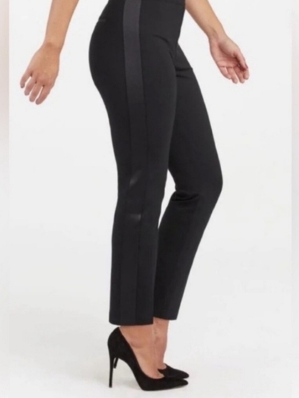 SPANX The Perfect Black Pant Ankle Tuxedo Pants Size Medium